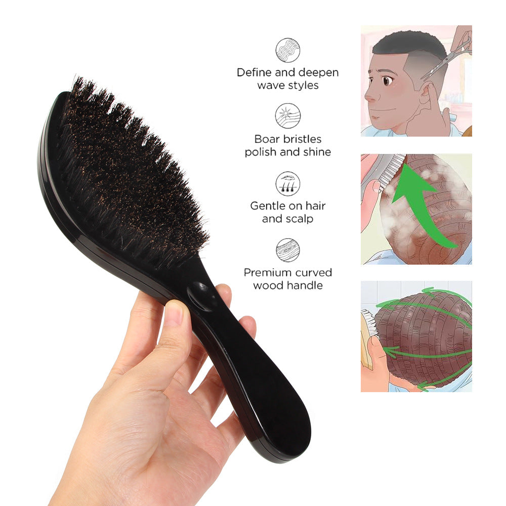 Men's Curly Cleaning Brush Oil Head Special Hairdressing Hair Brushes & Combs