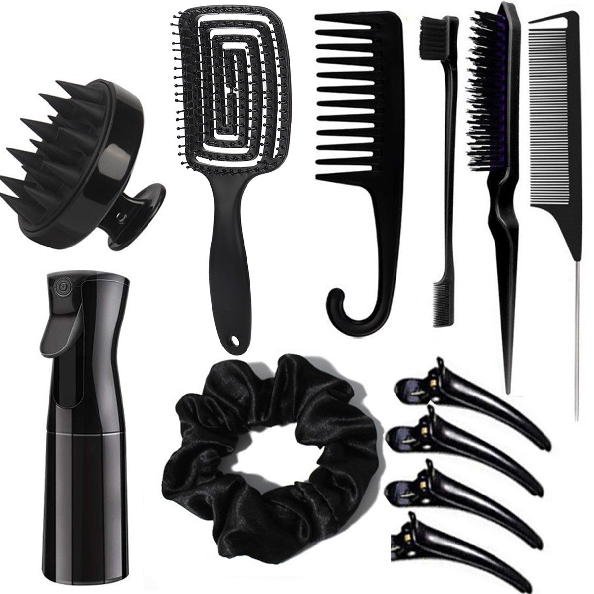 Edge Brush Shampoo High Pressure Sprinkling Hair Brushes & Combs