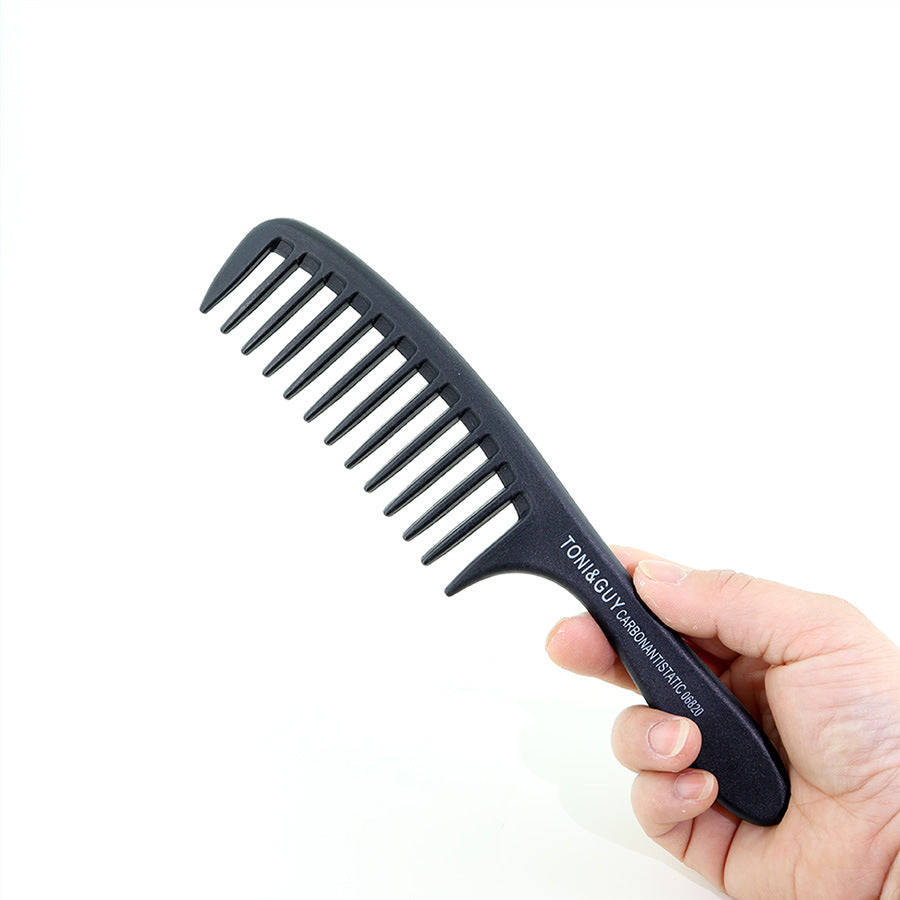 Carbon Fiber Large Tooth Shampoo Smooth Hairdressing Hair Brushes & Combs