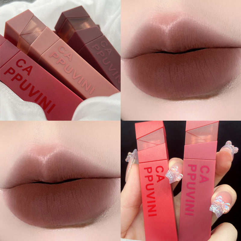 Matte Veet White Lacquer Red Brown Lipsticks