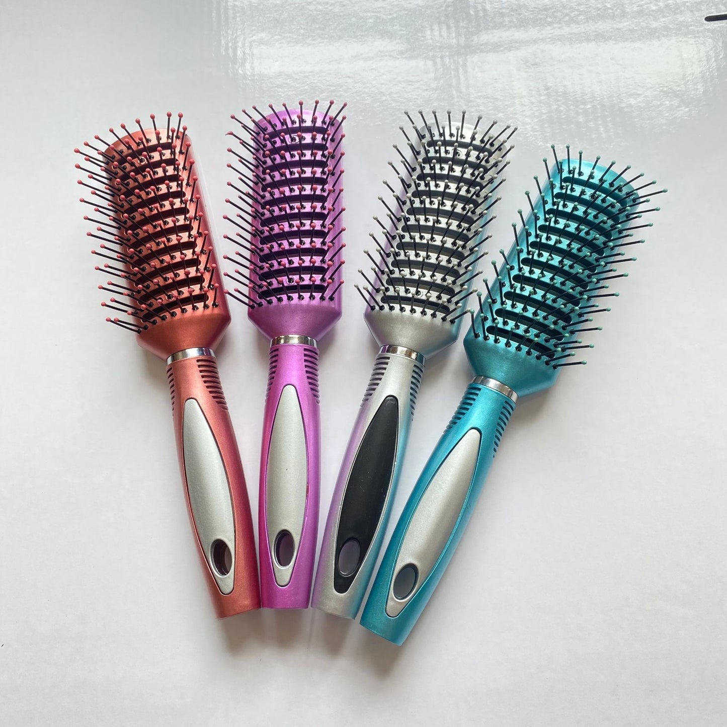 Plastic Lady Massage Style Ordinary Paint Hair Brushes & Combs