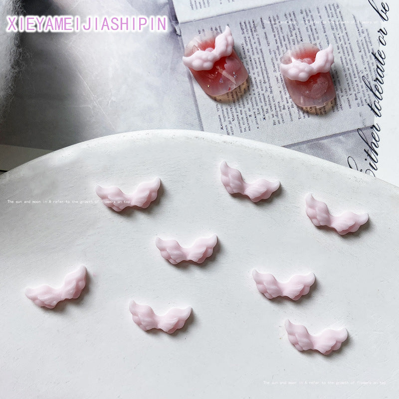 Angel Wings Trinket Mini Cartoon Resin Nail Care Nail Art