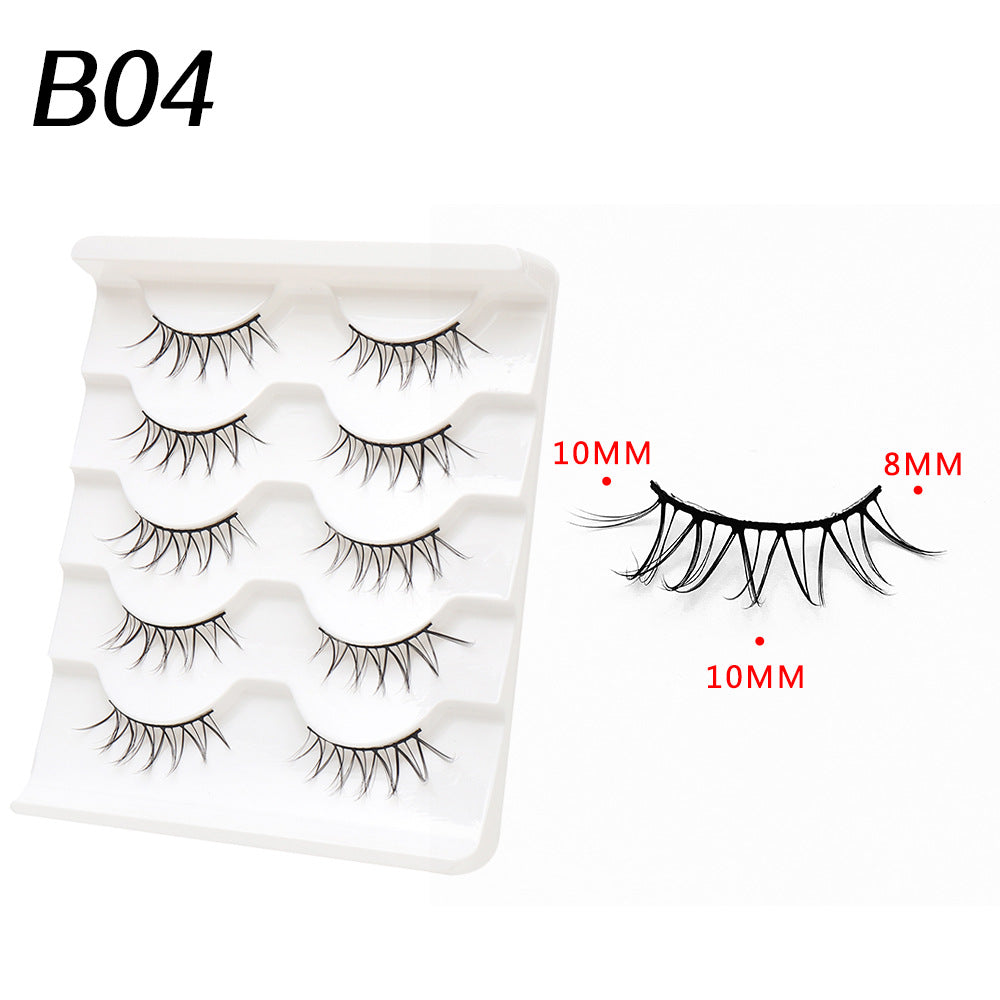 Devil Eyelashes Natural Curling Hard Stem False Lashes