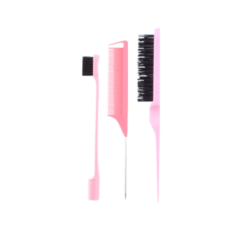 Hairdressing Tail Double Three Rows Fluff Style Brush Toothbrush Hair Brushes & Combs