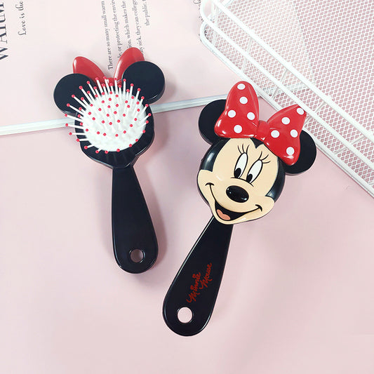 Children's Bow Polka Dot Plastic Color Box Hair Brushes & Combs