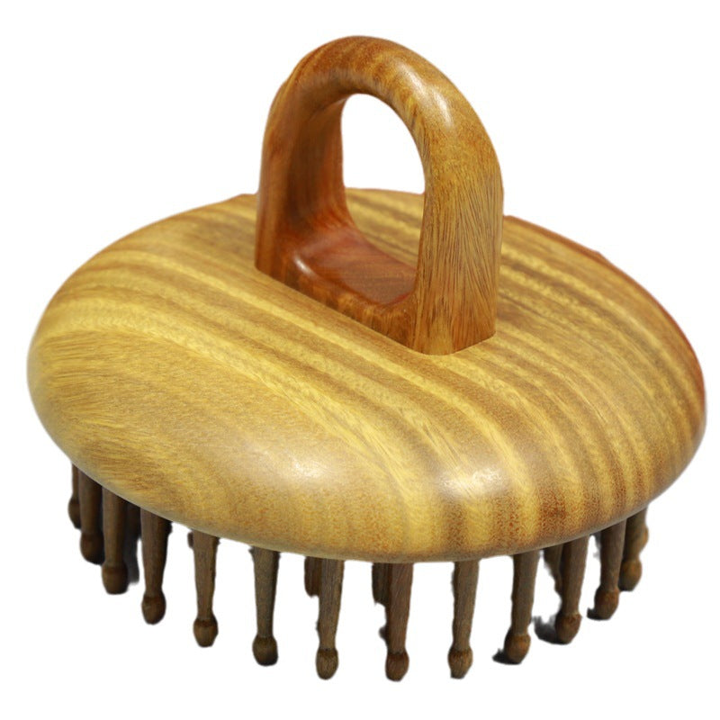 Ring Massage Teeth Sandalwood Head Meridian Hair Brushes & Combs