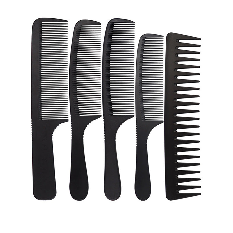 Women's & Men's Hairdressing Haircut Black Carbon Fiber High Hair Brushes & Combs