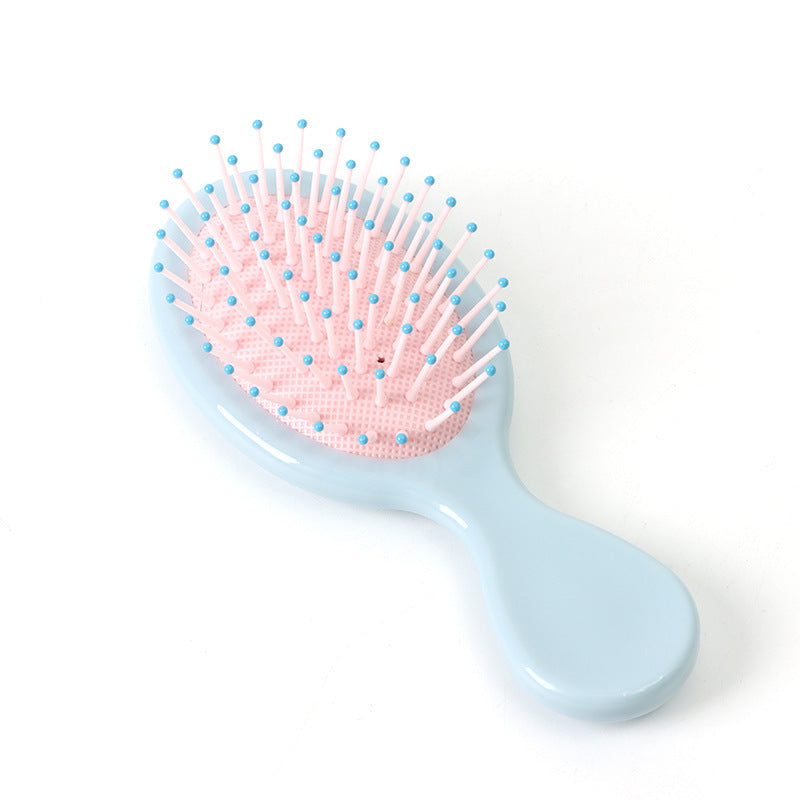 Portable Pearlescent Mermaid Travel Mini Pocket Hair Brushes & Combs