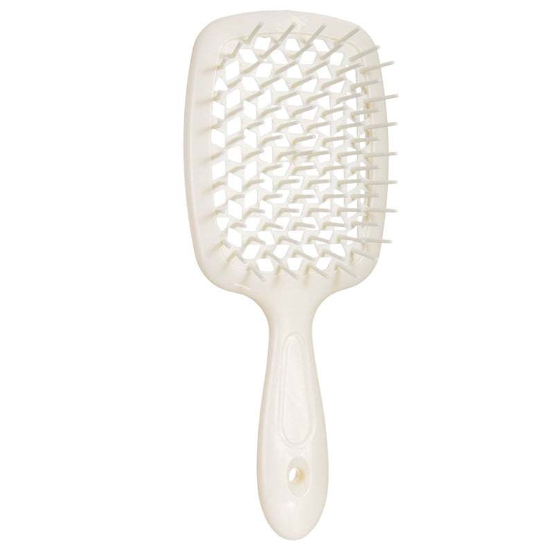 Pearlescent Fluffy Shape Massage Tangle Wet Hair Brushes & Combs