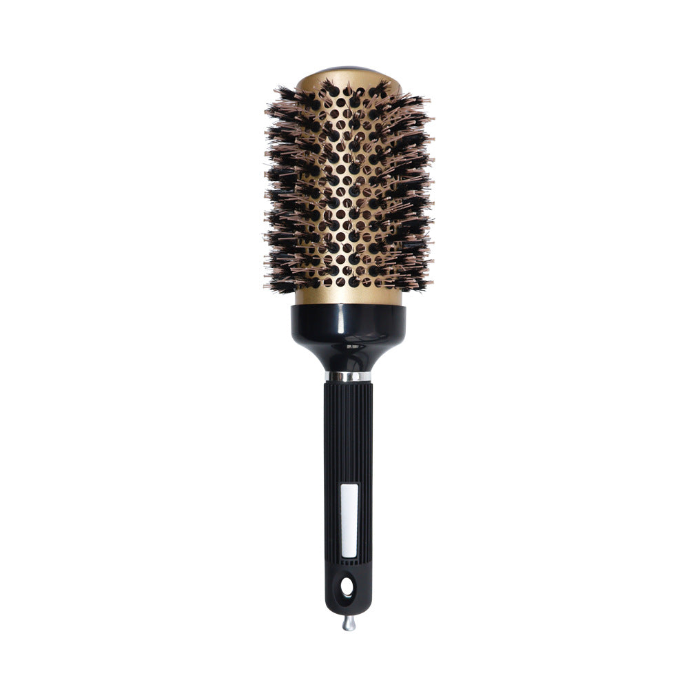 Golden Rolling High Temperature Resistant Ceramic Aluminum Tube Hair Brushes & Combs