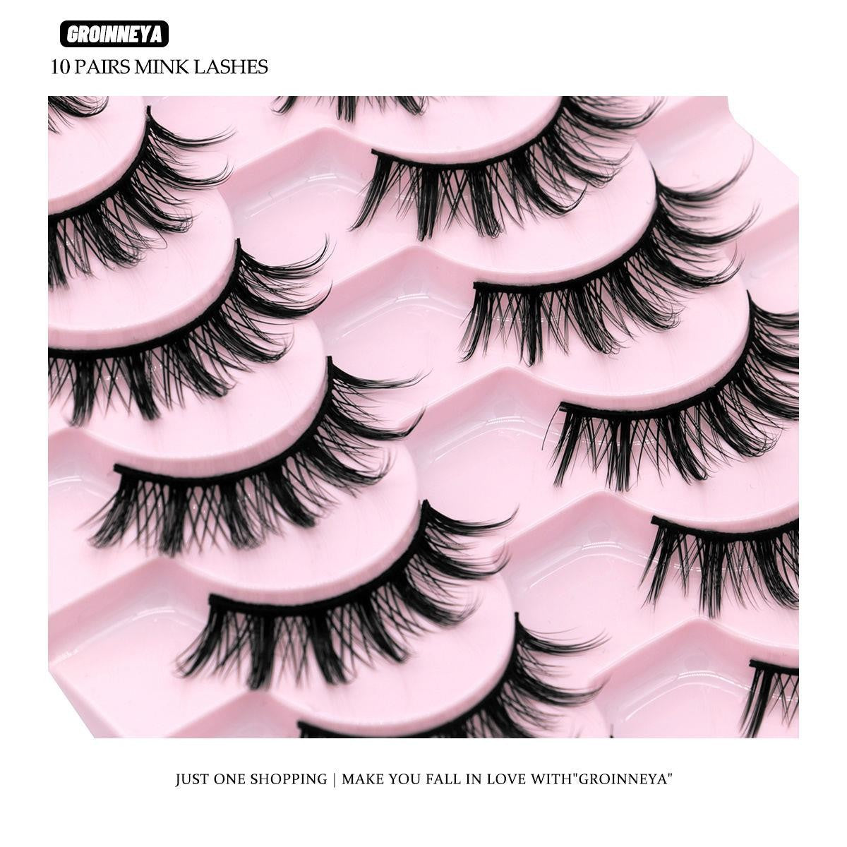 Grass Cartoon Eyelash Curling Little Devil Pair False Lashes