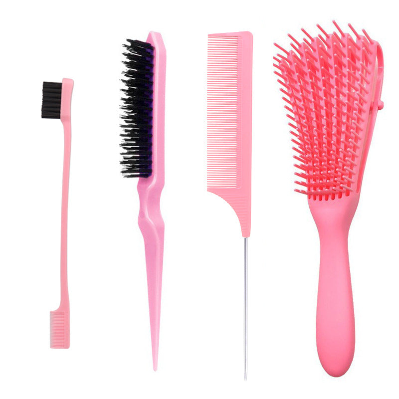 Antistatic Eight Claw Pomade Modified Edge Control Brush Hair Brushes & Combs