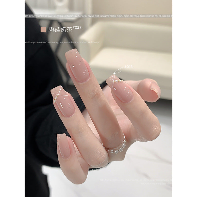 Popular Milky White Nude Color Cherry Nail Polish