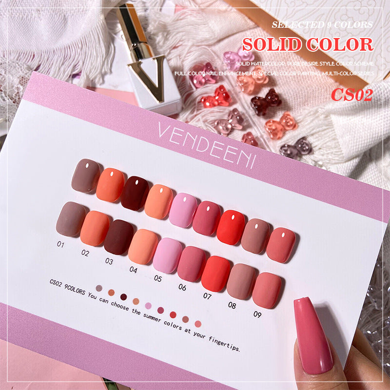 Uv Solid Basic Collection Mini Series Macaron Nail Polish