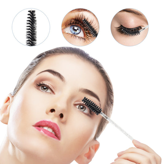 Disposable Crystal Rod Mascara Brush Nylon Grafting False Lashes