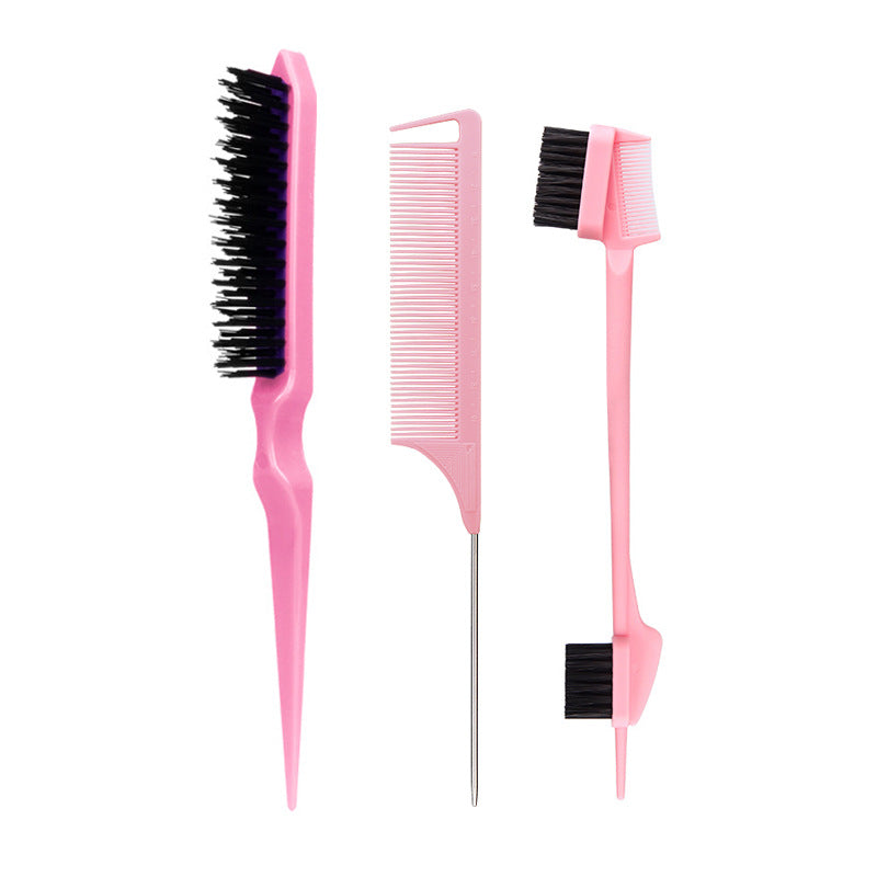 Hairdressing Tail Fluffy Fluff Double Head Eyebrow Hair Brushes & Combs