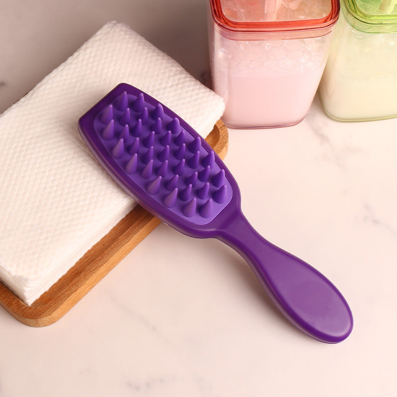 Women's Scalp Cleaning Head Scratching Massage Silicone Soft Hair Brushes & Combs