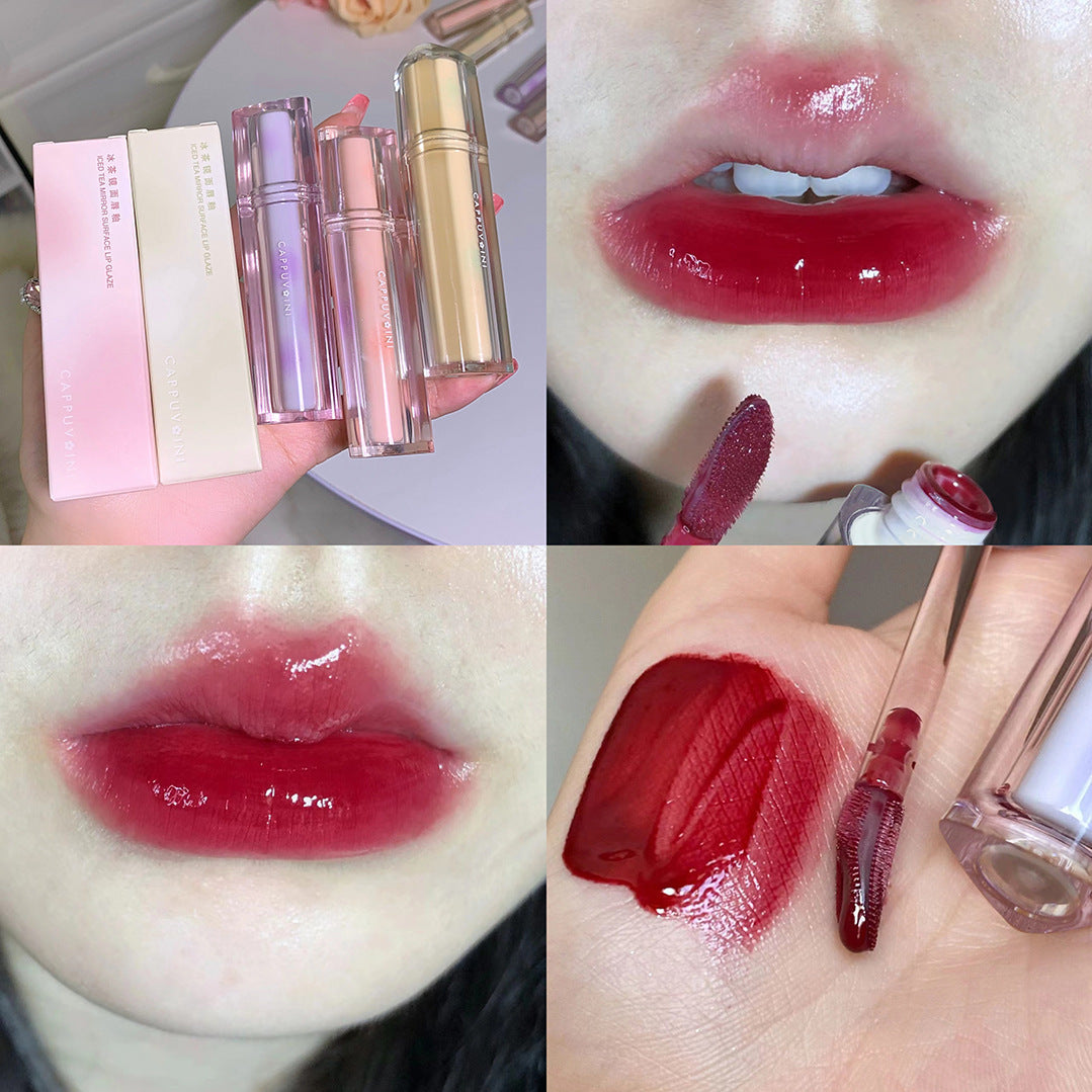 Iced Tea Mirror Lacquer Moisturizing Water Lipsticks