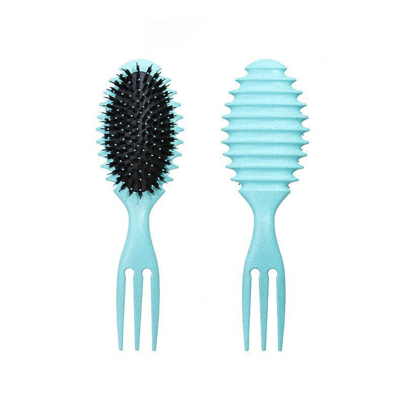 Wheat Straw Hollow Ms. Long Special Head Meridian Hair Brushes & Combs