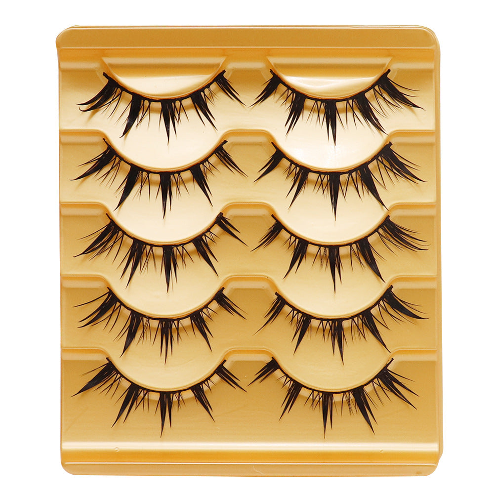 Eyelashes Three-branch Color Tail Lengthened Oblique False Lashes