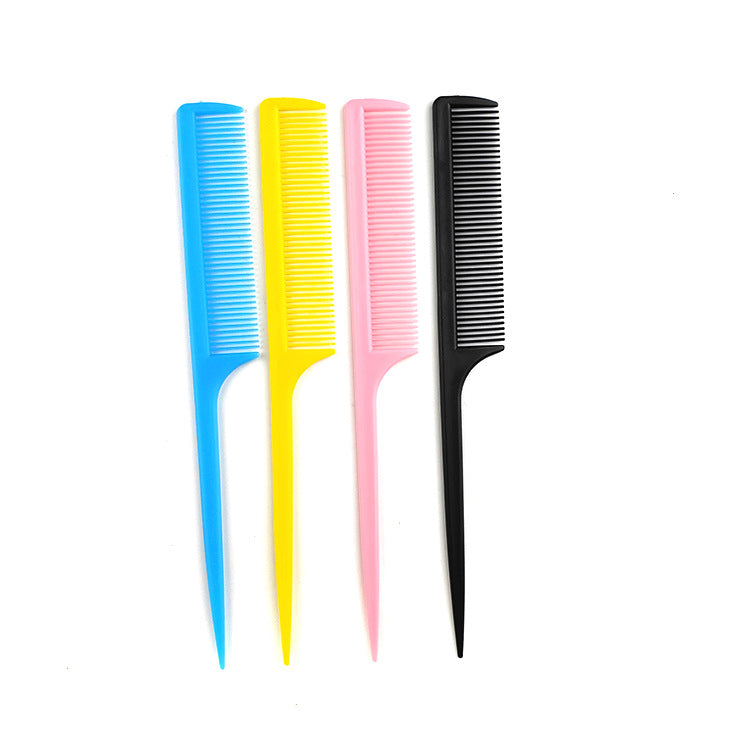 Professional Hairdressing Tools Plastic Pointed Tail Fluff Hair Brushes & Combs