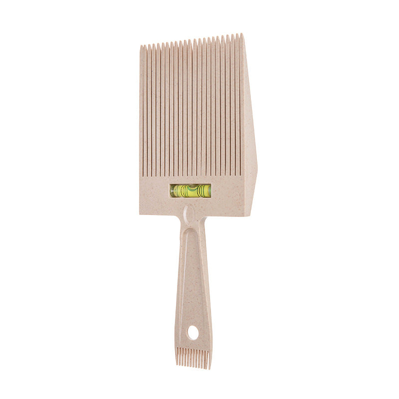 Men's Wheat Straw Horizontal Cutting Special Flat Haircut Hair Brushes & Combs