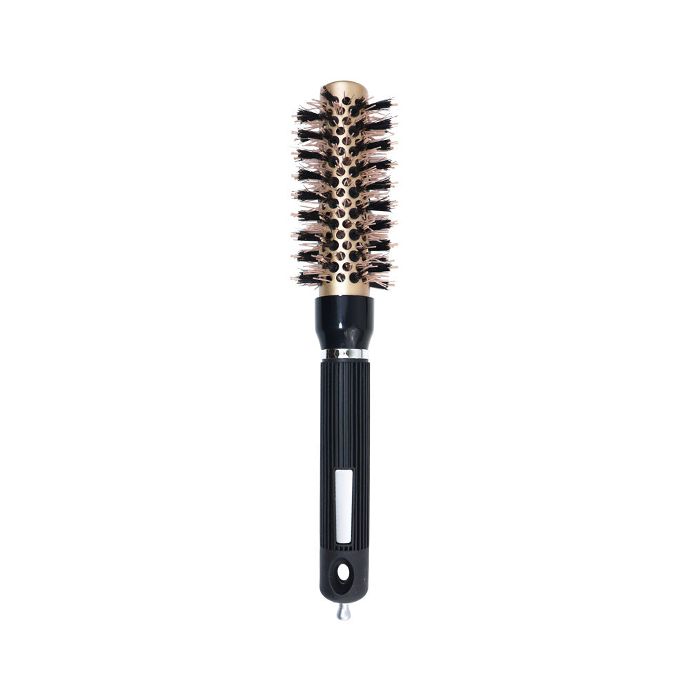 Golden Rolling High Temperature Resistant Ceramic Aluminum Tube Hair Brushes & Combs