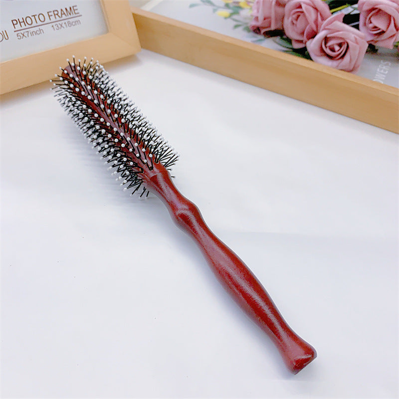 Women's & Men's Simple Wooden Curling Style Hair Brushes & Combs