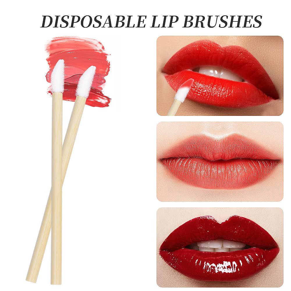 Disposable Bamboo Rod Brush Portable Bag Makeup Brushes Accessories