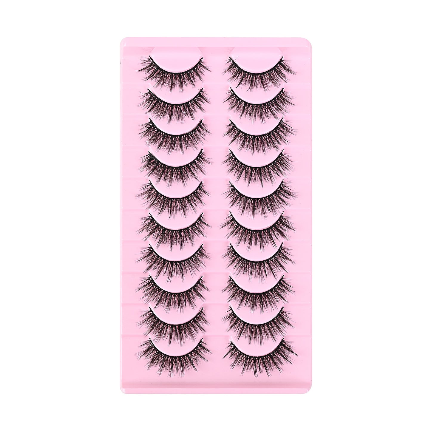 Rows Thick Hard Stem Eyelashes Archdemon Trendy Cartoon Cotton False Lashes