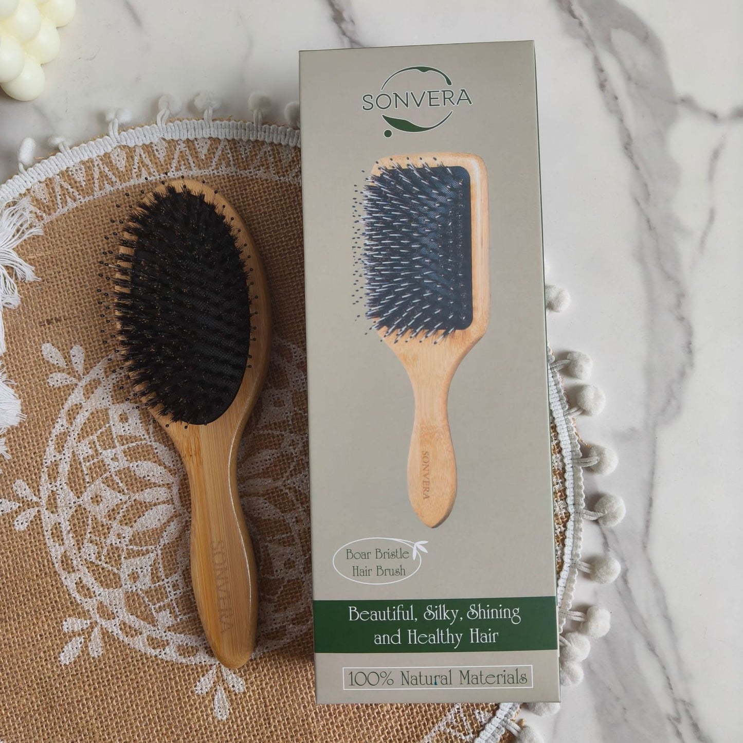 Smooth Fluffy Bristle Air Cushion Hairdressing Bamboo Hair Brushes & Combs