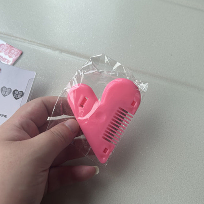 Peach Heart Bangs Self-service Household Haircut Double-sided Hairdressing Knife Hair Brushes & Combs