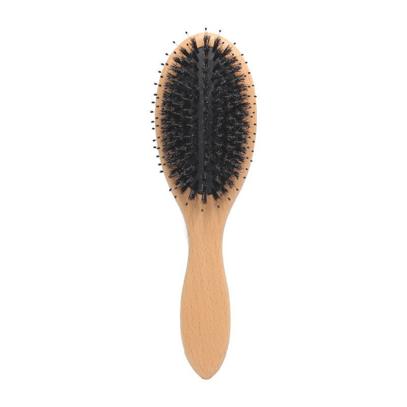 Beech Bristle Scalp Massage Airbag Straight Hair Brushes & Combs