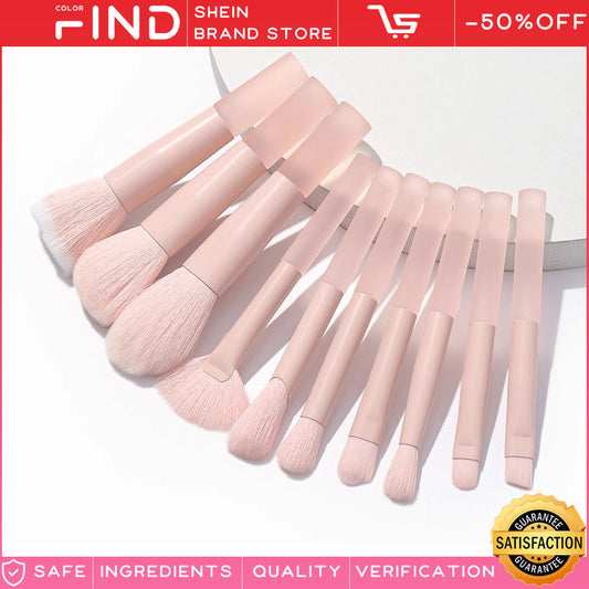 Pink Suit Concealer Blush Brush Shadow Makeup Brushes Accessories