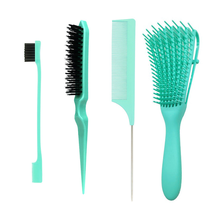 Antistatic Eight Claw Pomade Modified Edge Control Brush Hair Brushes & Combs