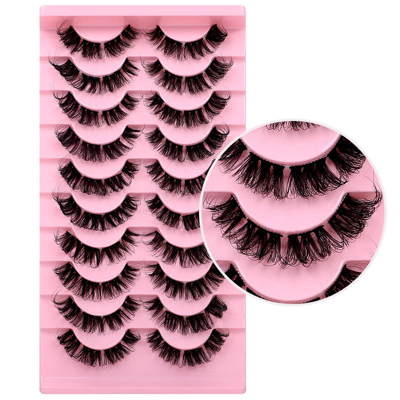 Warped Russian Curly Large Curved Thick False Lashes