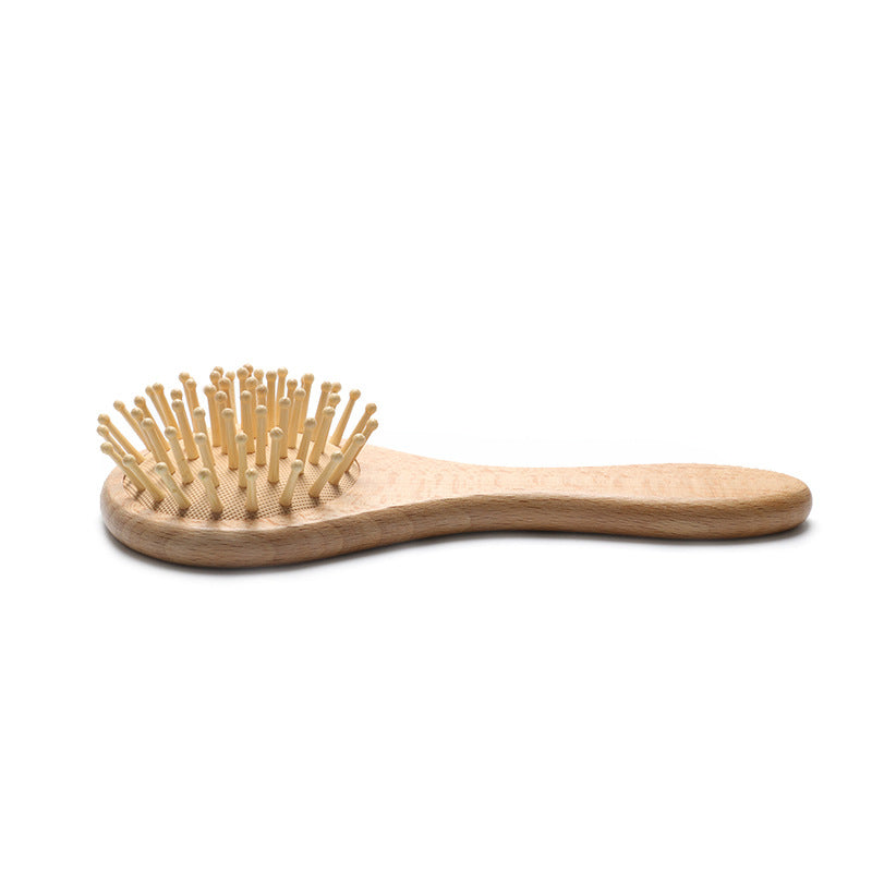 Beech Round Head Airbag Three-piece Wool Brush Hair Brushes & Combs