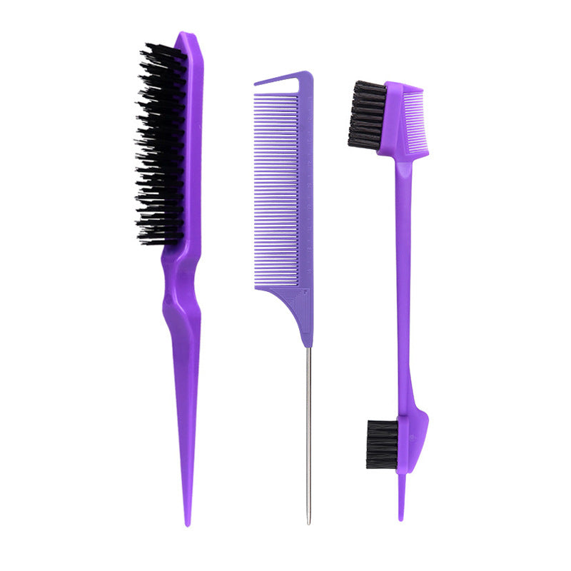 Hairdressing Tail Fluffy Fluff Double Head Eyebrow Hair Brushes & Combs