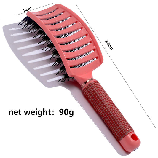 Big Curved Trade Vent Bristle Massage Hair Brushes & Combs