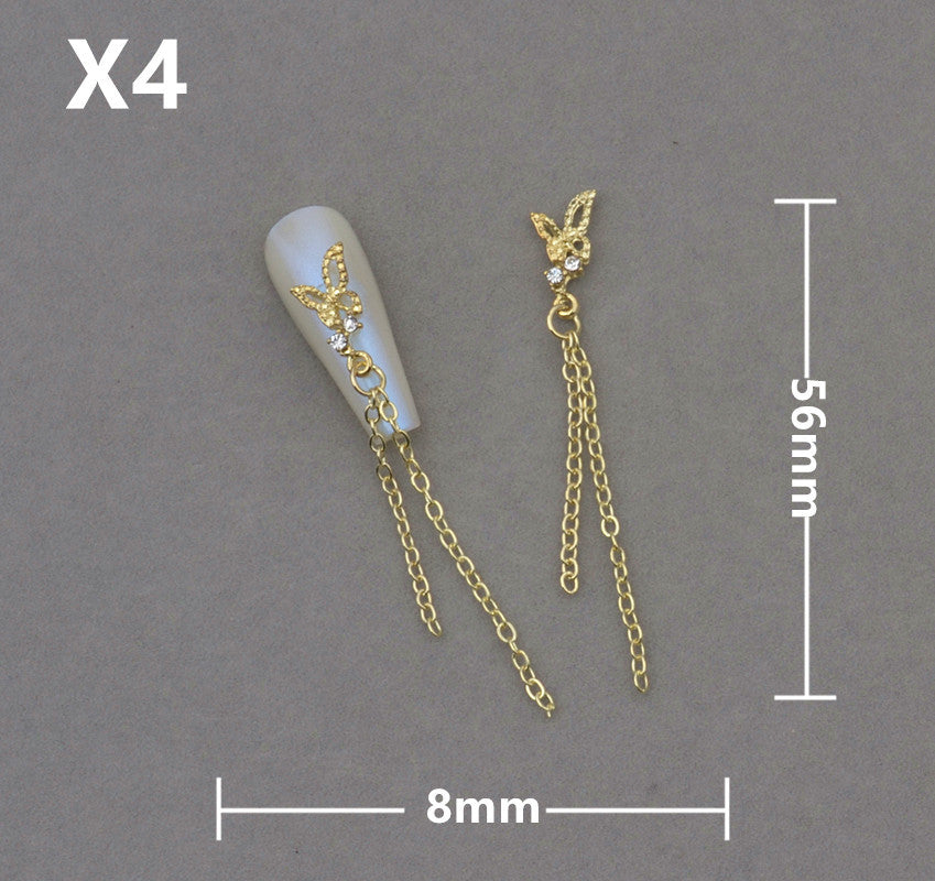 Five-pointed Star Bamboo Pearl Four Stars Nail Care Nail Art