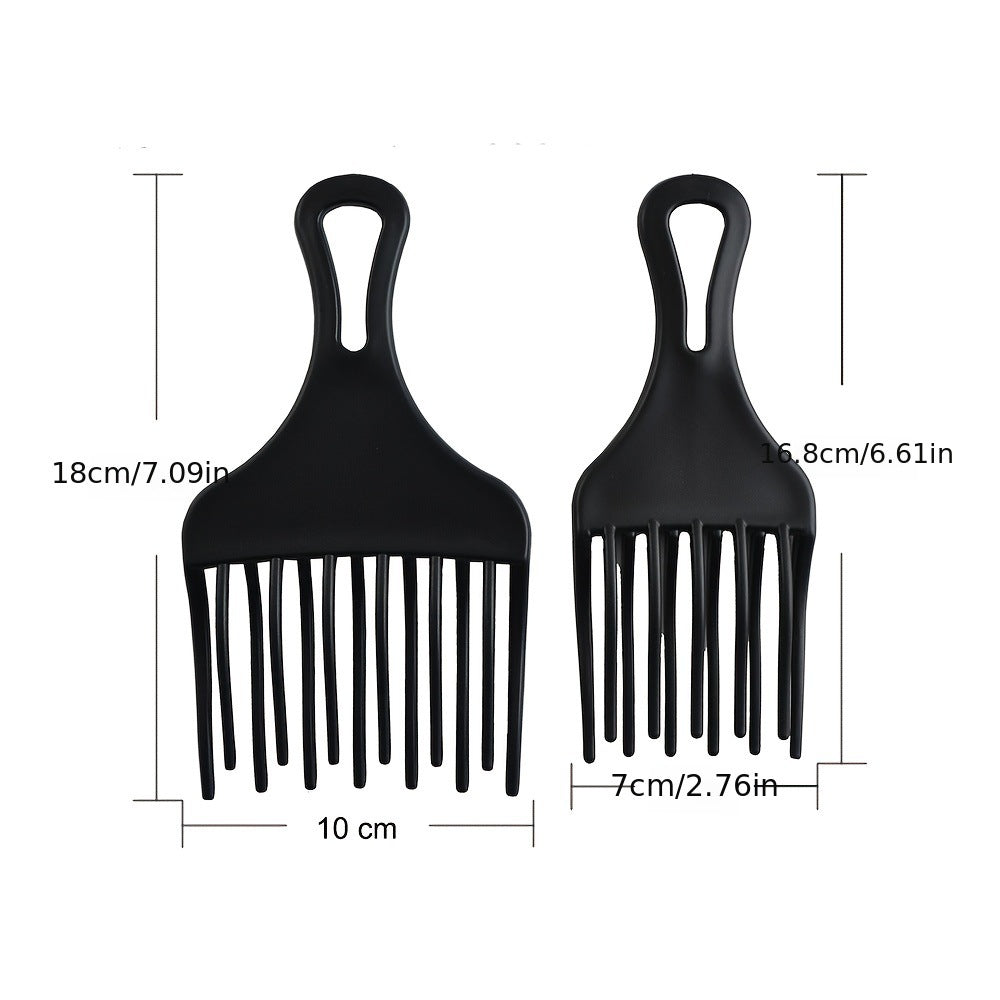 Men's Flesh Official Double Layer Wave Vintage Oil Head Fluffy Hair Brushes & Combs