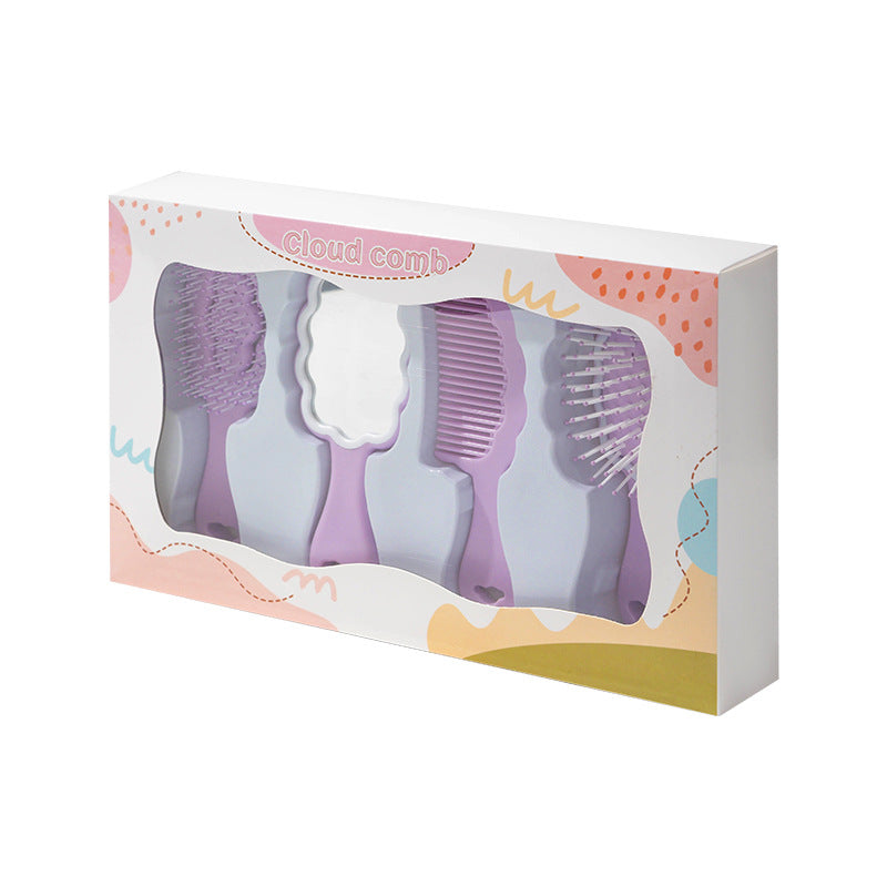 Cloud Mirror Airbag Rib Gift Box Hair Brushes & Combs