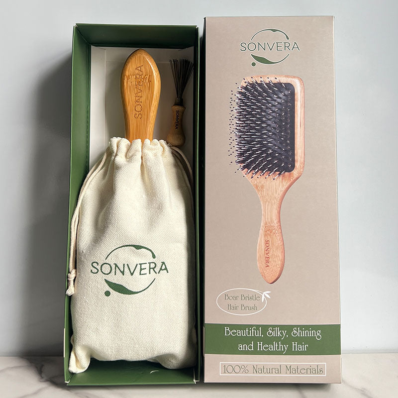 Smooth Fluffy Bristle Air Cushion Hairdressing Bamboo Hair Brushes & Combs