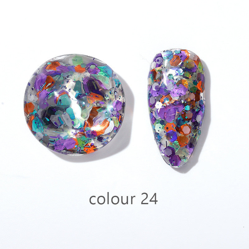 Beauty Gel Mini Color Large Sequins Nail Polish