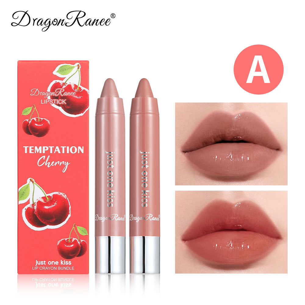 Crayon Pen Combination Liner Solid Fruit Gloss 2 Lipsticks