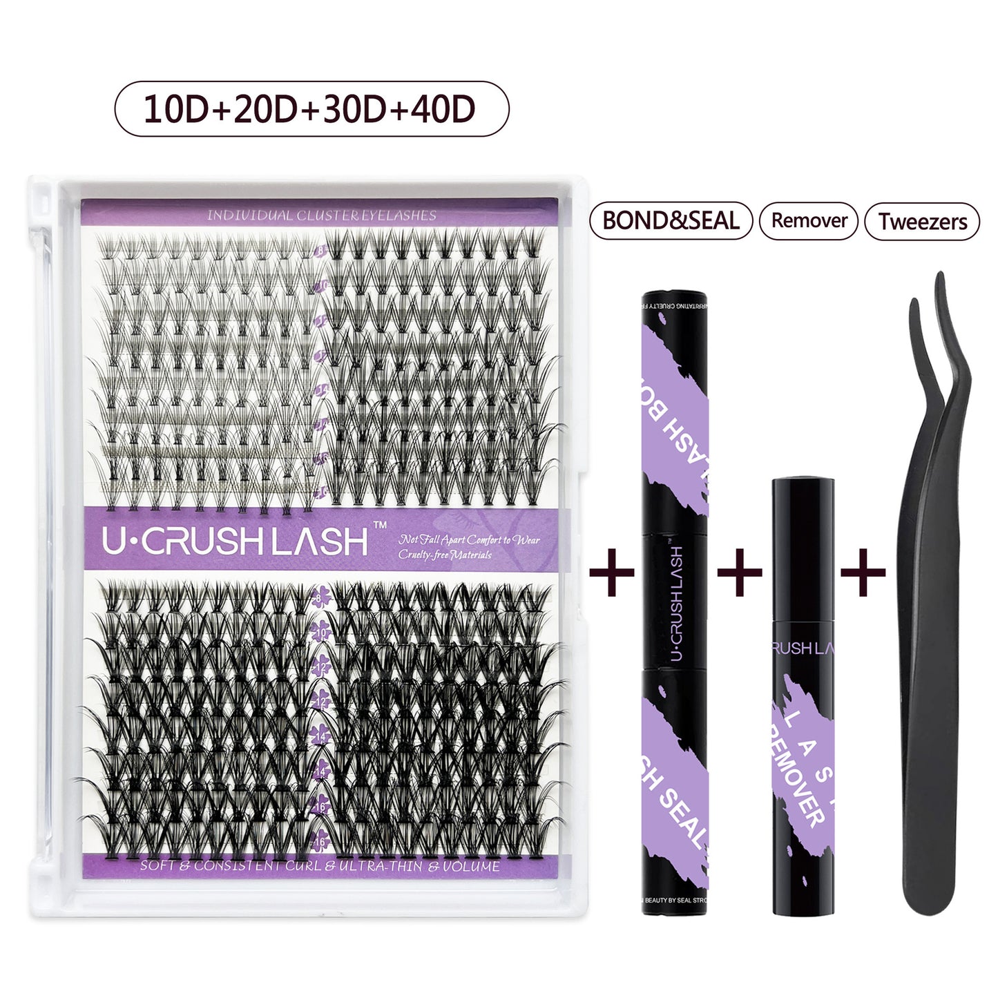 Eyelashes Row Curved Grafting Assortment Pack False Lashes