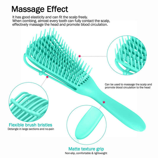 Smooth Massage Breathable Vent Fluffy Shape Hair Brushes & Combs