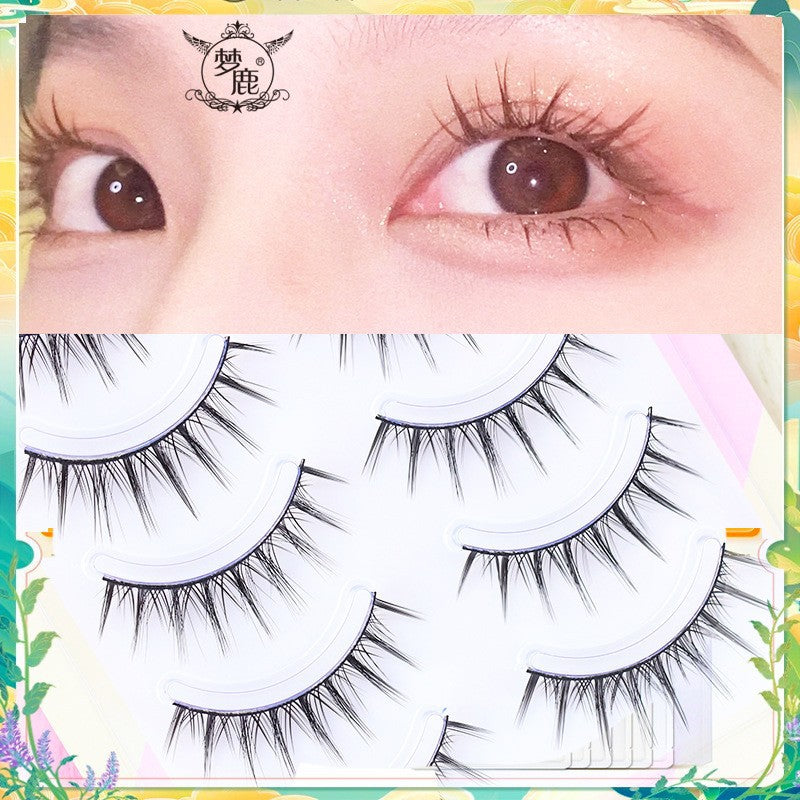 Supernatural Short Thick Simulation Hard Stem Support Double False Lashes