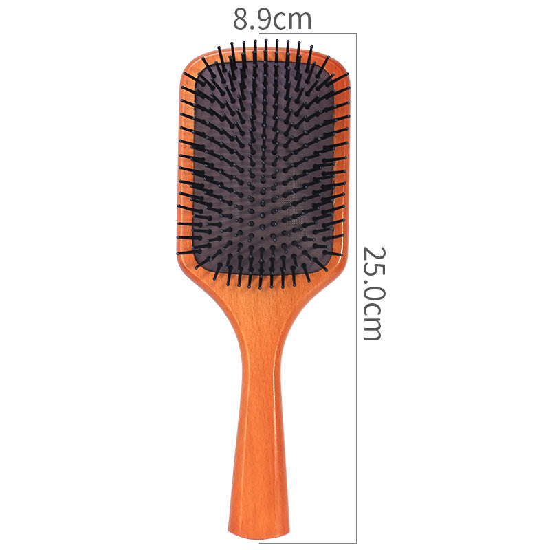 Solid Wood Scalp Massage Curly Hairdressing Air Cushion Live Hair Brushes & Combs