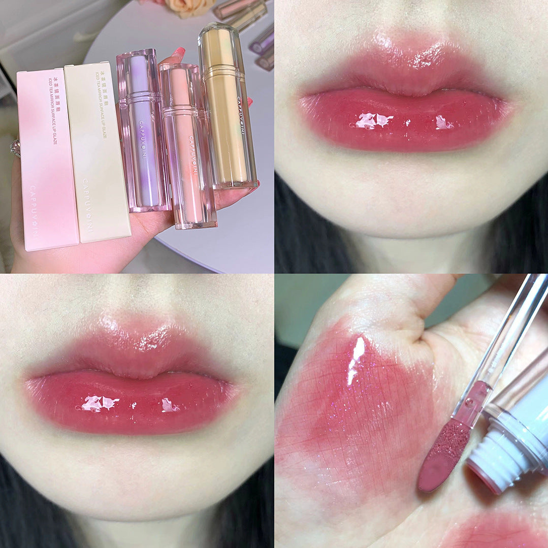 Iced Tea Mirror Lacquer Moisturizing Water Lipsticks